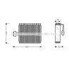 Evaporateur de climatisation AVA QUALITY COOLING