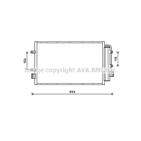 Condenseur de climatisation AVA QUALITY COOLING
