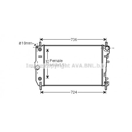 Radiateur AVA QUALITY COOLING