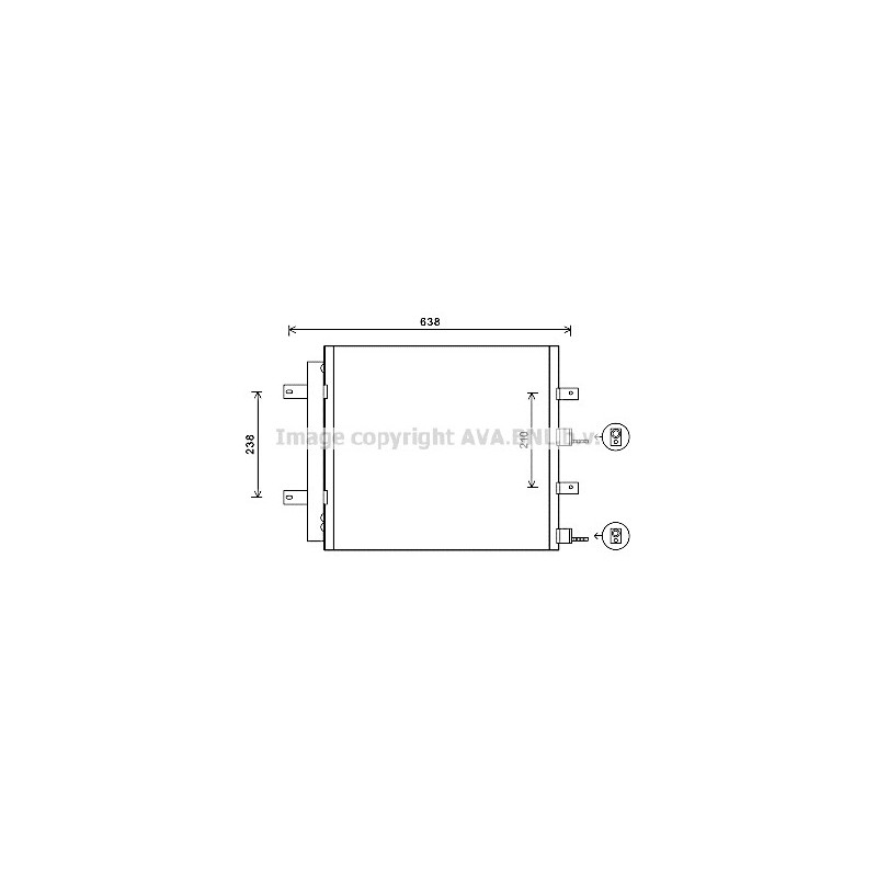Condenseur de climatisation AVA QUALITY COOLING