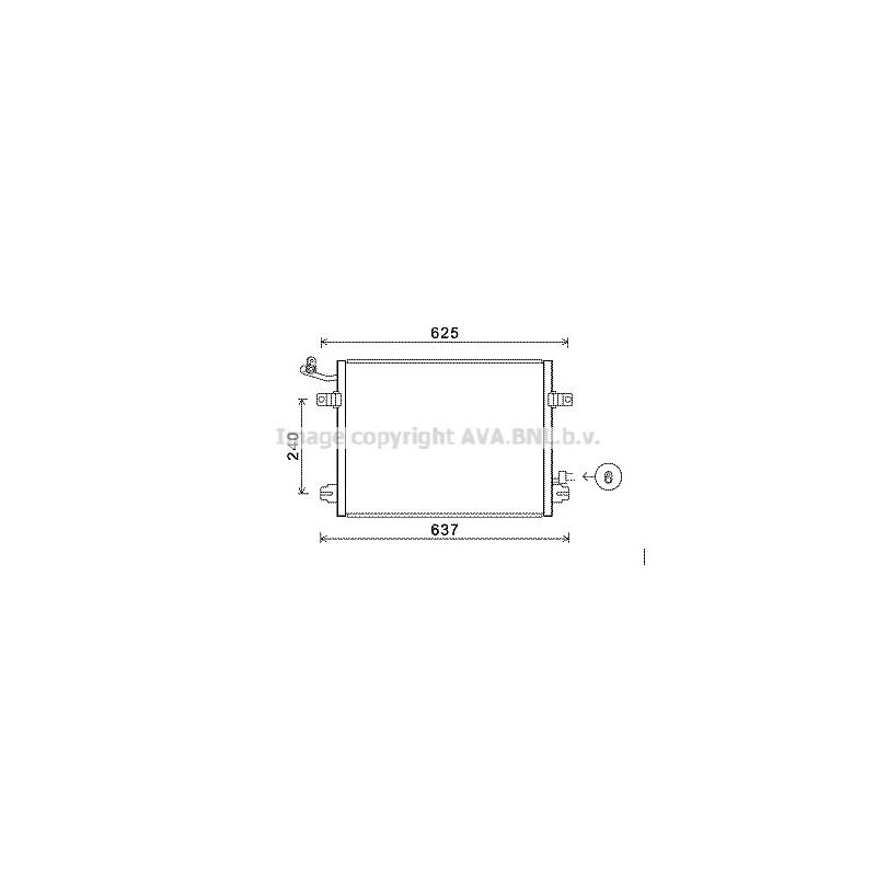 Condenseur de climatisation AVA QUALITY COOLING