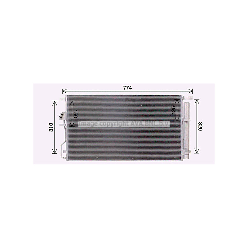 Condenseur de climatisation AVA QUALITY COOLING