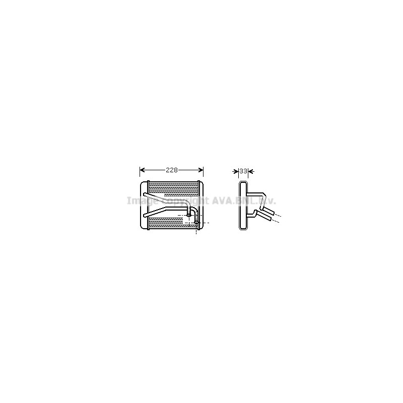 Radiateur de chauffage AVA QUALITY COOLING