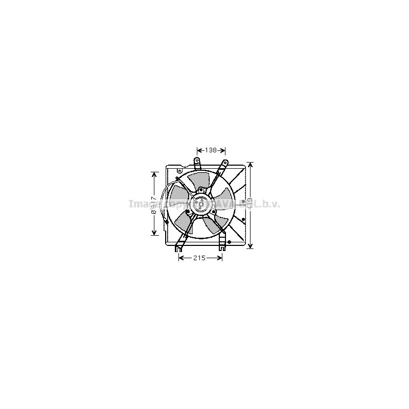 Ventilateur (refroidissement moteur) AVA QUALITY COOLING