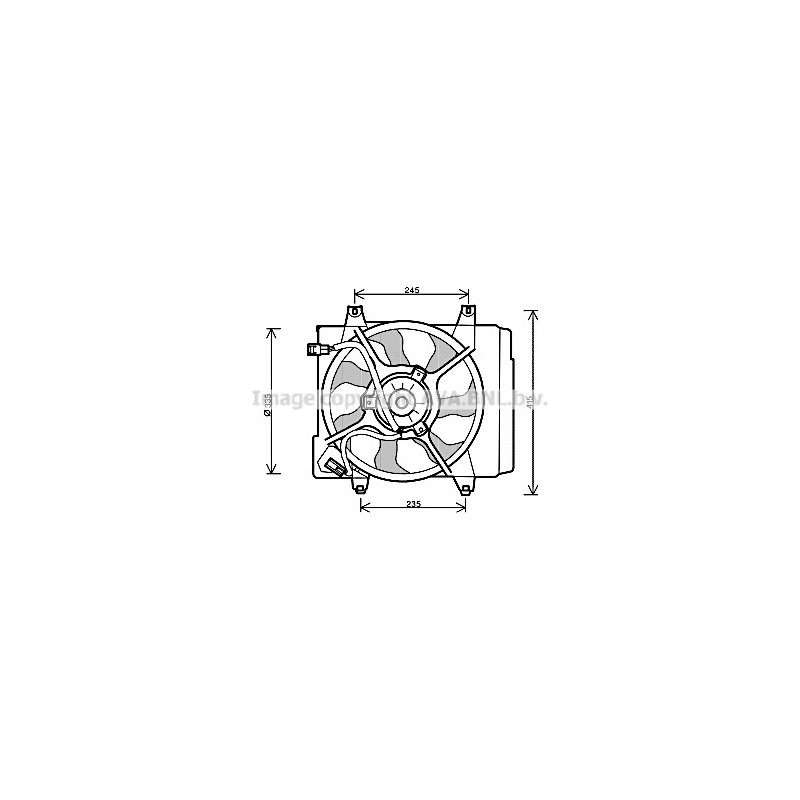 Ventilateur (refroidissement moteur) AVA QUALITY COOLING