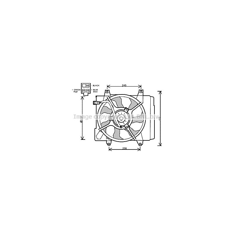 Ventilateur (refroidissement moteur) AVA QUALITY COOLING