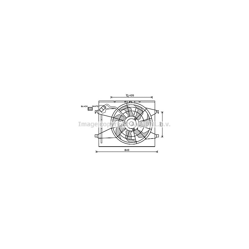 Ventilateur (refroidissement moteur) AVA QUALITY COOLING