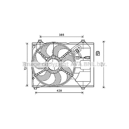 Ventilateur (refroidissement moteur) AVA QUALITY COOLING