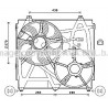 Ventilateur (refroidissement moteur) AVA QUALITY COOLING