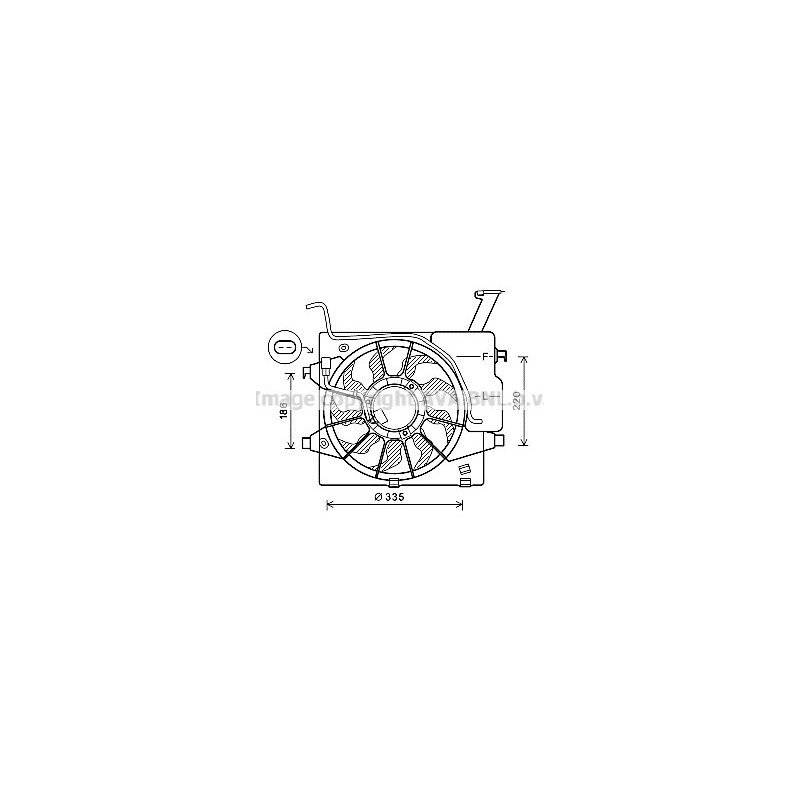 Ventilateur (refroidissement moteur) AVA QUALITY COOLING