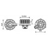 Moteur électrique (pulseur d'air habitacle) AVA QUALITY COOLING