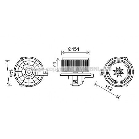 Moteur électrique (pulseur...