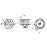 Moteur électrique (pulseur d'air habitacle) AVA QUALITY COOLING