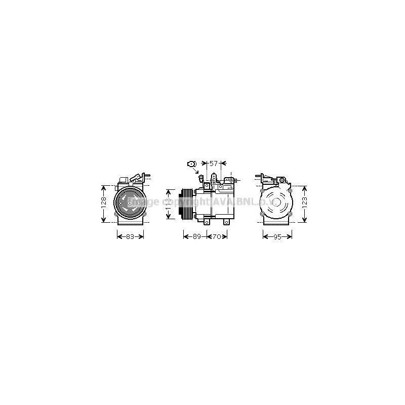 Compresseur de climatisation AVA QUALITY COOLING