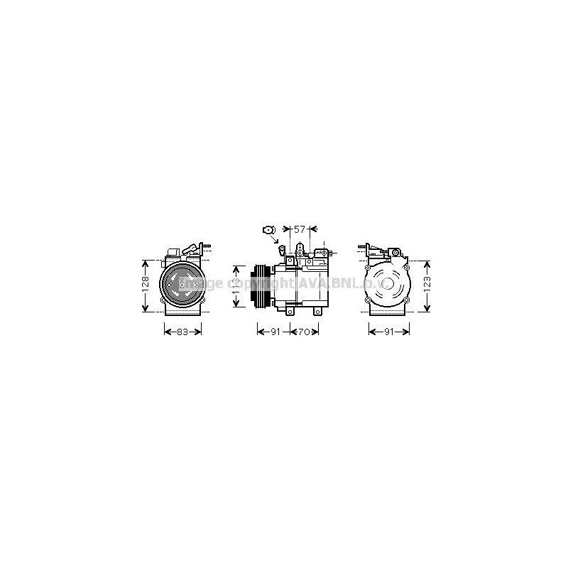 Compresseur de climatisation AVA QUALITY COOLING