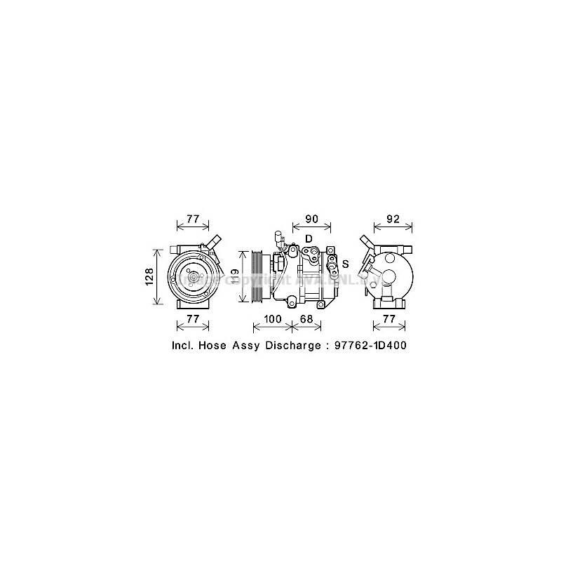 Compresseur de climatisation AVA QUALITY COOLING