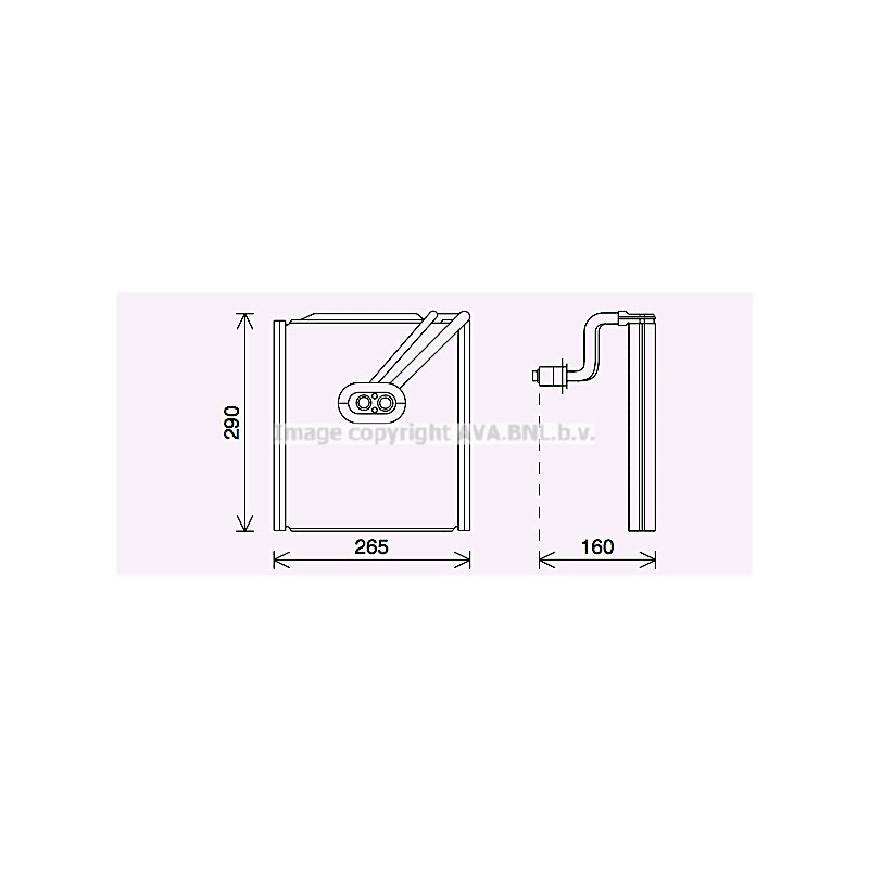 Evaporateur de climatisation AVA QUALITY COOLING