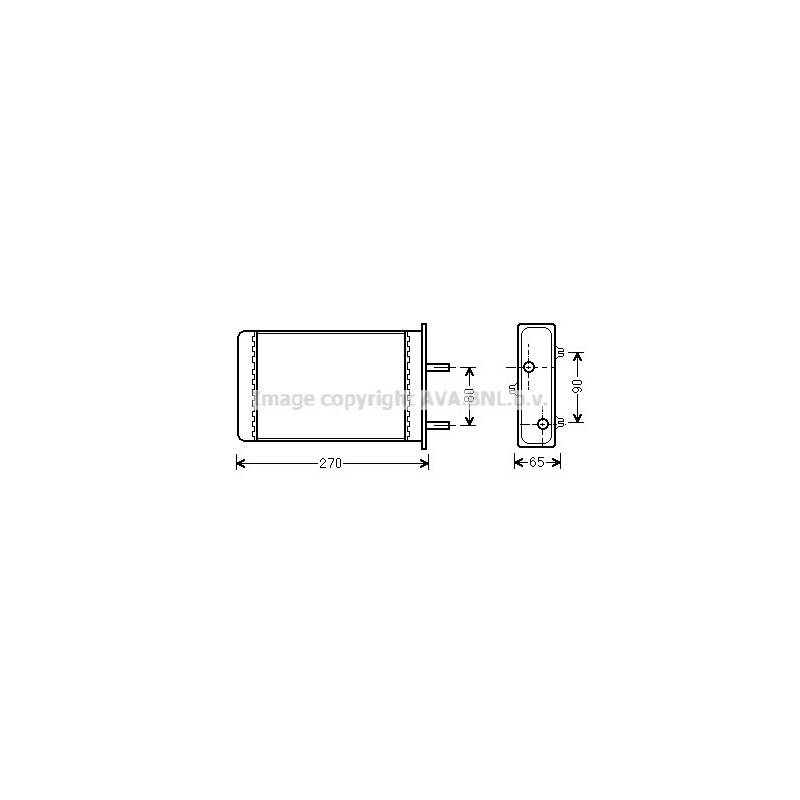 Radiateur de chauffage AVA QUALITY COOLING