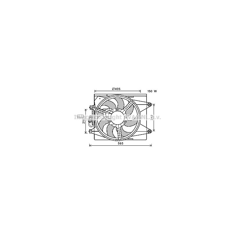 Ventilateur (refroidissement moteur) AVA QUALITY COOLING