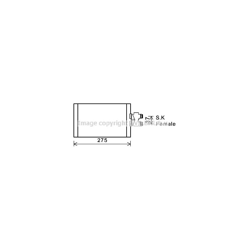 Radiateur d'huile de boite de vitesse automatique AVA QUALITY COOLING