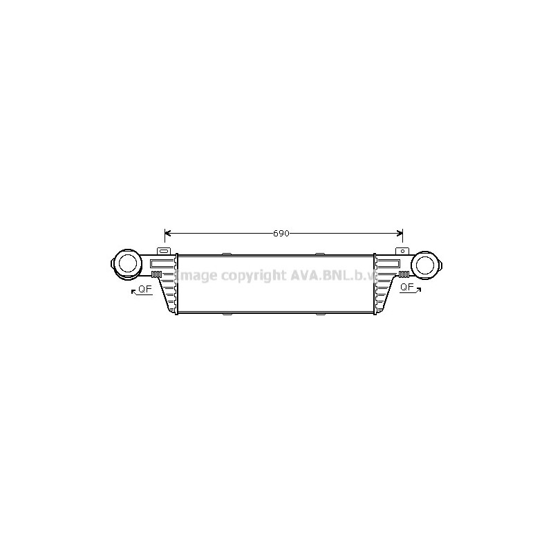 Intercooler (échangeur d'air) AVA QUALITY COOLING