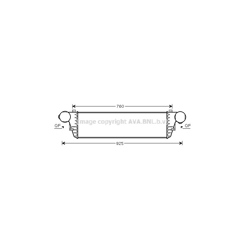 Intercooler (échangeur d'air) AVA QUALITY COOLING