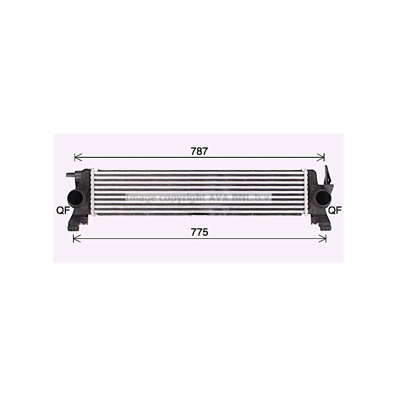 Intercooler (échangeur d'air) AVA QUALITY COOLING