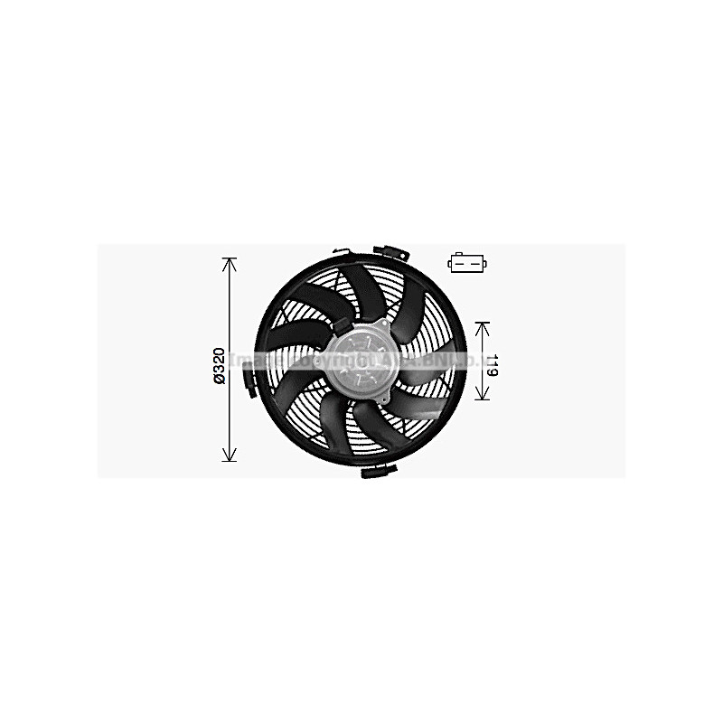 Ventilateur (refroidissement moteur) AVA QUALITY COOLING