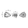 Moteur électrique (pulseur d'air habitacle) AVA QUALITY COOLING