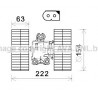 Moteur électrique (pulseur d'air habitacle) AVA QUALITY COOLING