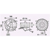 Moteur électrique (pulseur d'air habitacle) AVA QUALITY COOLING
