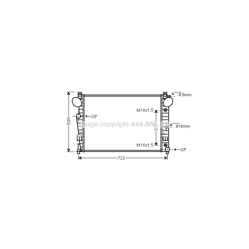 Radiateur AVA QUALITY COOLING