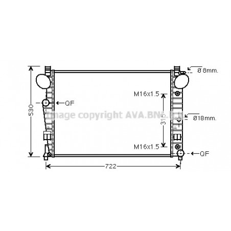 Radiateur AVA QUALITY COOLING