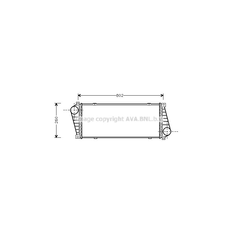 Intercooler (échangeur d'air) AVA QUALITY COOLING