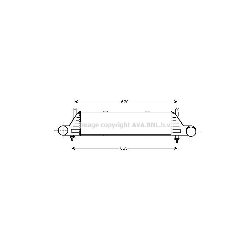 Intercooler (échangeur d'air) AVA QUALITY COOLING