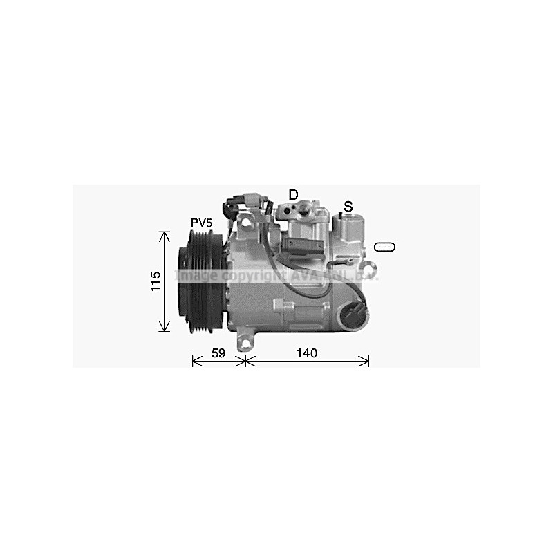 Compresseur de climatisation AVA QUALITY COOLING
