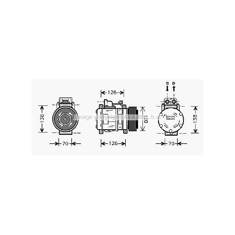 Compresseur de climatisation AVA QUALITY COOLING