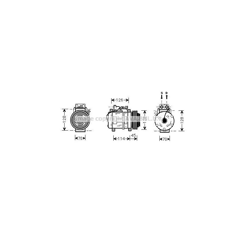 Compresseur de climatisation AVA QUALITY COOLING