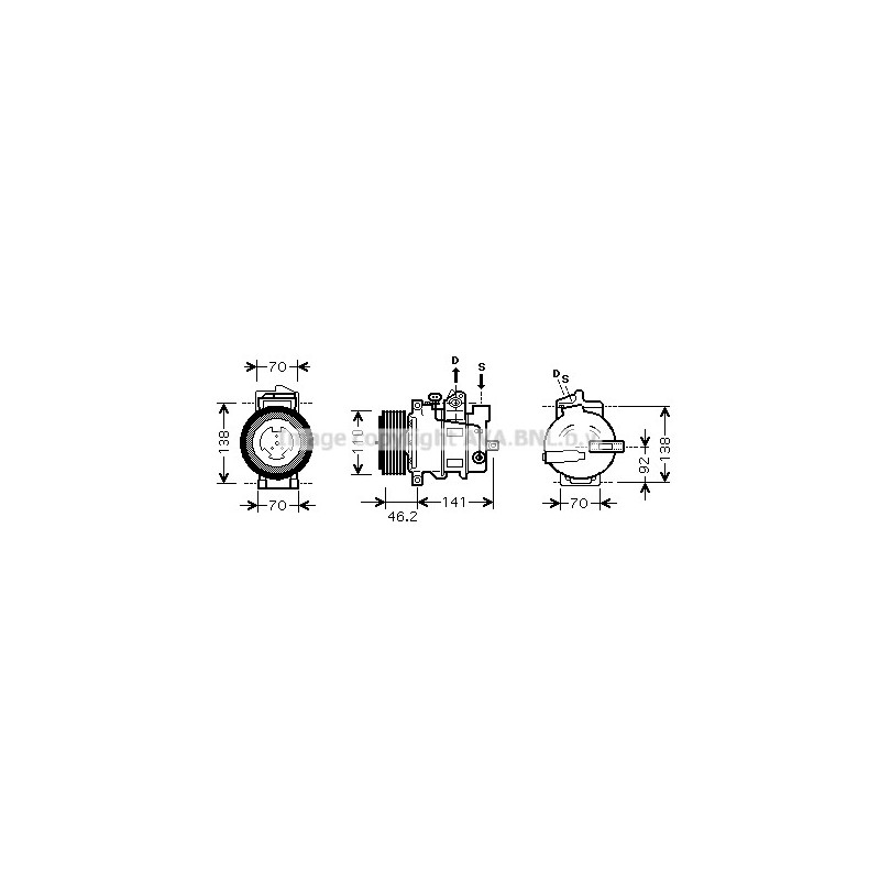 Compresseur de climatisation AVA QUALITY COOLING