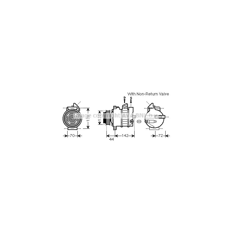 Compresseur de climatisation AVA QUALITY COOLING