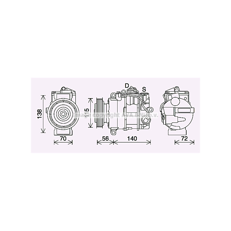 Compresseur de climatisation AVA QUALITY COOLING