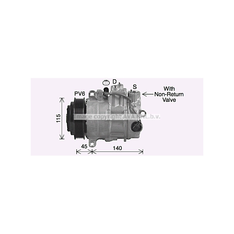 Compresseur de climatisation AVA QUALITY COOLING