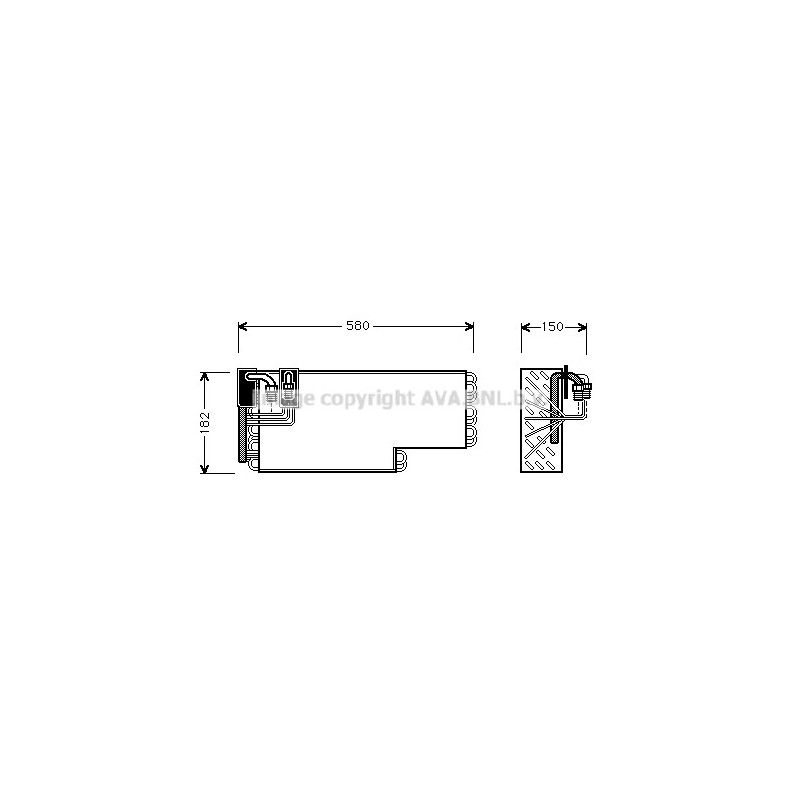 Evaporateur de climatisation AVA QUALITY COOLING