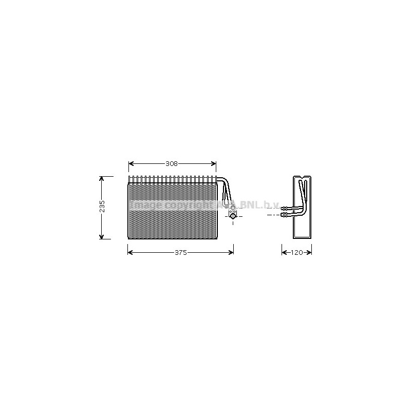 Evaporateur de climatisation AVA QUALITY COOLING