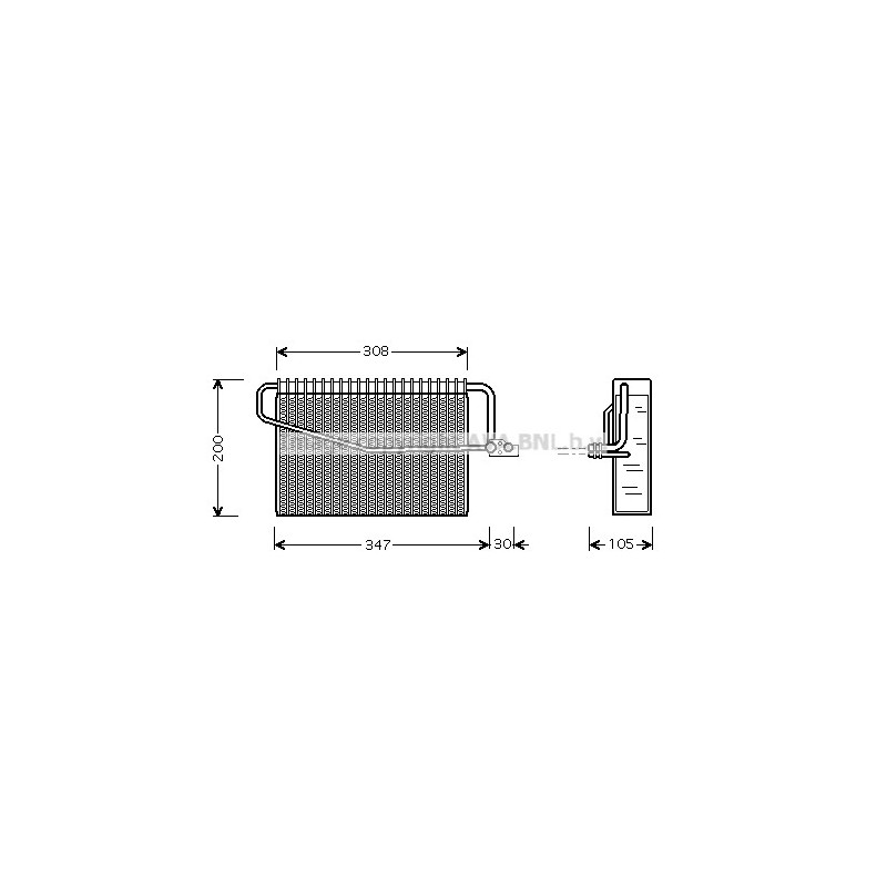 Evaporateur de climatisation AVA QUALITY COOLING