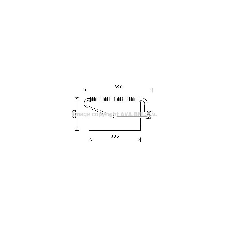 Evaporateur de climatisation AVA QUALITY COOLING