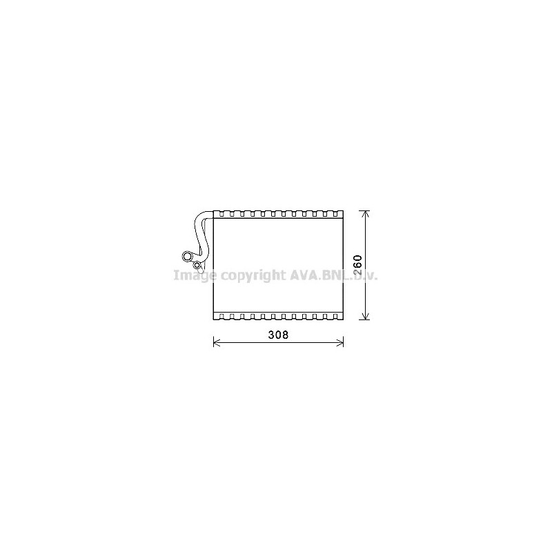 Evaporateur de climatisation AVA QUALITY COOLING