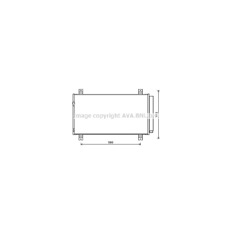 Condenseur de climatisation AVA QUALITY COOLING