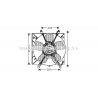 Ventilateur (refroidissement moteur) AVA QUALITY COOLING