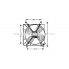 Ventilateur (refroidissement moteur) AVA QUALITY COOLING